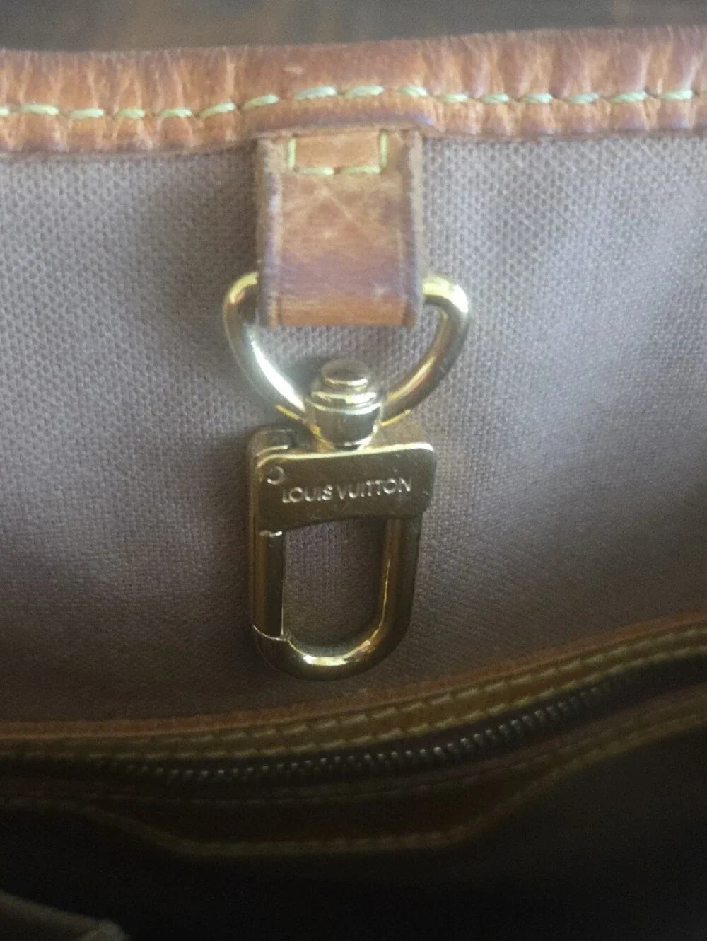 Louis Vuitton Monogram Canvas Tote in Brown and Tan